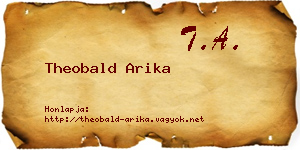 Theobald Arika névjegykártya